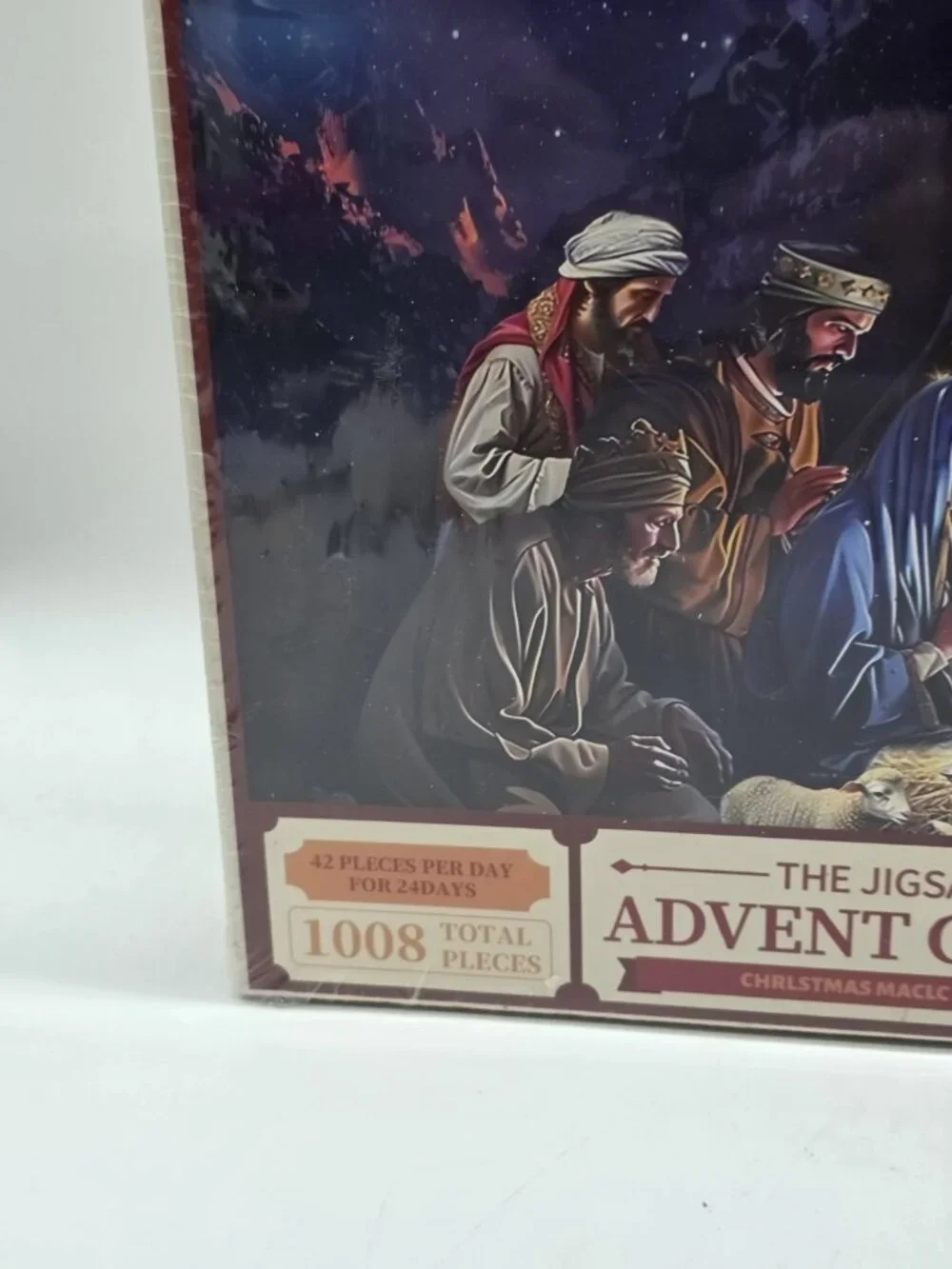 Advent Calendar Jigsaw Puzzle 24 Days 1008 Piece Christmas Manger Scene New